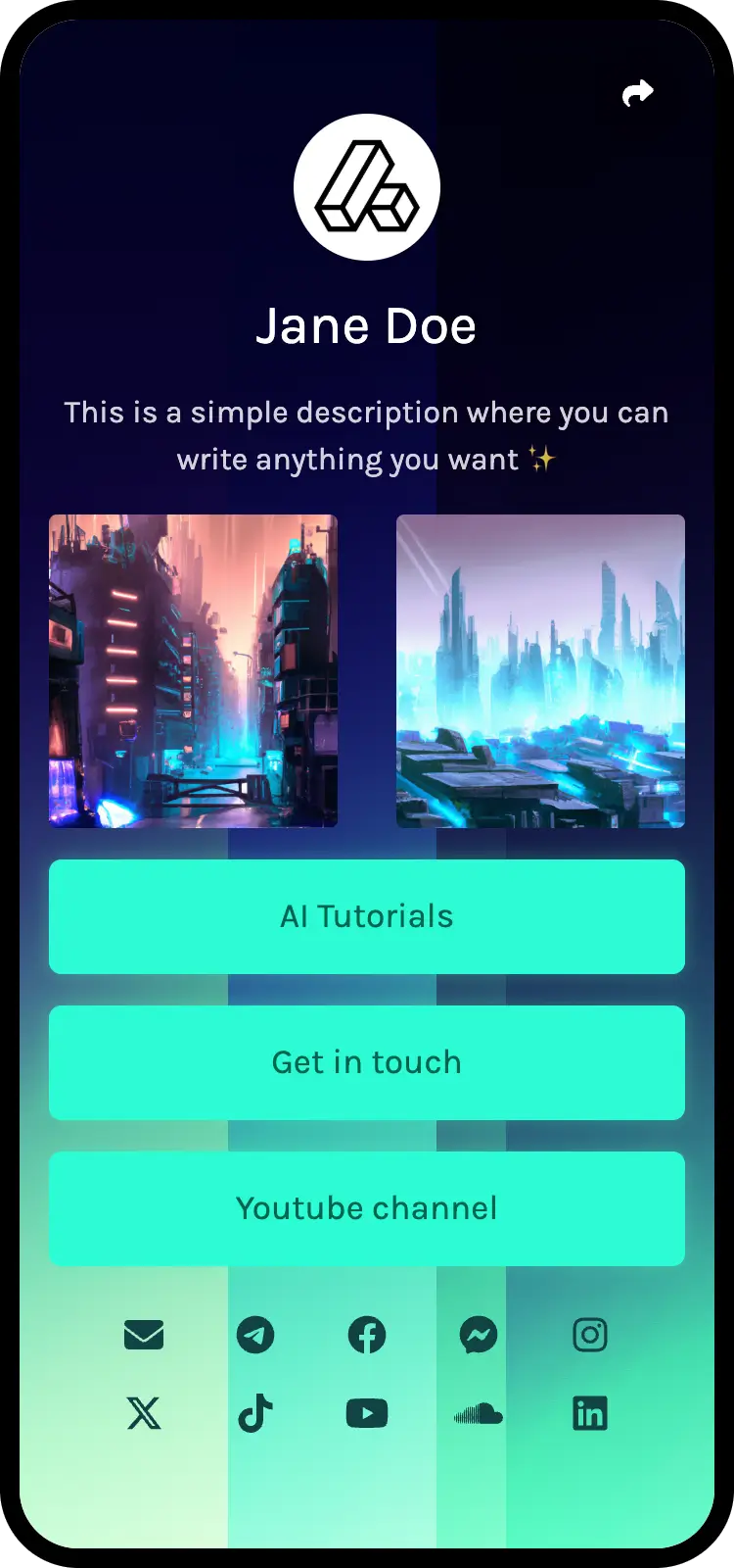 Screenshot of ConnectoLink page examples